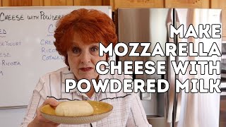 Make Mozzarella Cheese with Powdered Milk [upl. by Othello145]