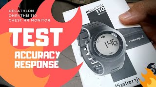 Review  Decathlon Kalenji ONRHYTM 110 HRM test running and HIIT [upl. by Halilahk]