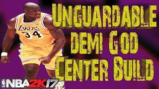 Best Center Build 2k17  Best Center Myplayer NBA 2k17  Overpowered Demi God Center Build Patch 7 [upl. by Assenar111]