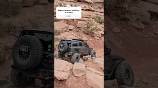 Jeep Wrangler flexing on Cliffhanger in Moab Utah [upl. by Papp]