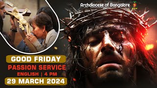 29032024  Passion Service  English Mass  St Francis Xavier Cathedral  Archdiocese of Bangalore [upl. by Ronna]