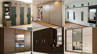 Modern Wooden Cupboard Design Ideas 2023 Sliding Doors Wardrobe Interior Design For Small Bedrooms [upl. by Halilak]