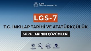 LGS  7  TC İnkılap Tarihi ve Atatürkçülük Soru Çözümleri [upl. by Close]