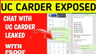 PUBG MOBILE UC CARDER EXPOSED  UC SCAM PUBG MOBILE  BUYING UC FROM CARDER  CHAT WITH UC CARDER [upl. by Samul]