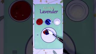 Lets make Lavender Color satisfying colormixing shorts artist asmr [upl. by Erl]