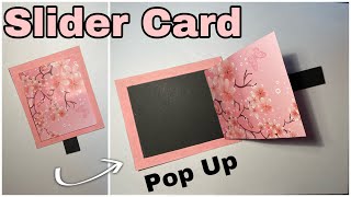 Slider POP UP Card  DIY Interactive Cards  ScrapbookExplosion Box [upl. by Gypsy]