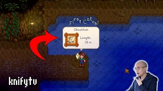 knify Clips Stardew Valley 16 Update Ghostfish and Stonefish [upl. by Attenrev611]