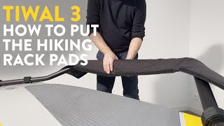 How to put the hiking rack pads for Tiwal 3 sailboat [upl. by Roda340]