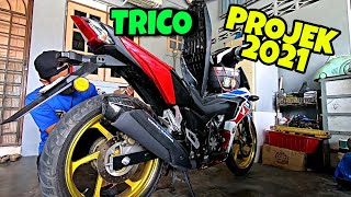 PROJEK PERTAMA RS150 TRICO 2021 [upl. by Aisiram]