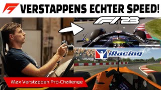 So schnell ist Max Verstappen wirklich in einer Rennsimulation  F1 23 vs iRacing [upl. by Levan]