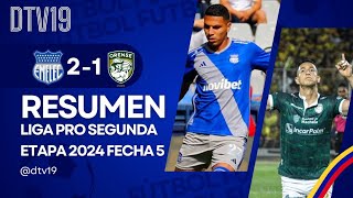 Emelec vs Orense l 21 Resumen y goles del partido  LigaPro 2024  Segunda Etapa Fecha 5 [upl. by Beckman]