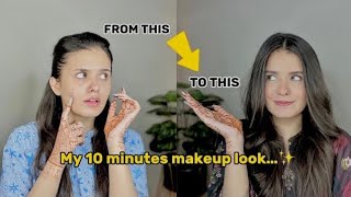 10 Minutes Makeup Tutorial ✨😻 10 Minutes Makeup allure GLOWUP with FATIMAH [upl. by Harday]