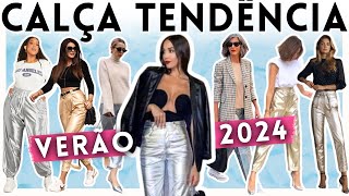 🔴ESSA CALÇA ESTÁ BOMBANDO VOCÊ VAI USAR  CALÇA METALIZADA VERÃO 2024 [upl. by Norraa]