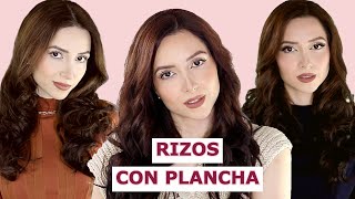 Como HACER Rizos con PLANCHA 3 Estilos Diferentes [upl. by Nov]