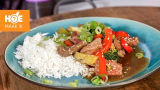 Beef Teriyaki met teriyaki woksaus van GoTan  Hoe Maak Ik [upl. by Norvell895]