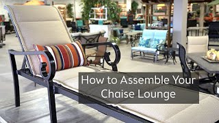 How To Assemble Your Chaise Lounge [upl. by Cho150]