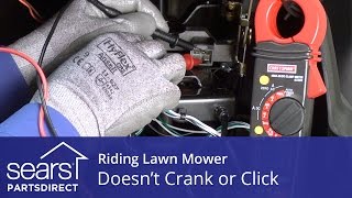 How to Fix a Riding Lawn Mower that Doesn’t Crank or Click [upl. by Aicilic]