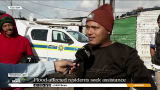 Floodaffected residents in Vygieskraal informal settlement near Athlone seek assistance [upl. by Mutz310]