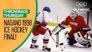 Czech Republic vs Russia  Nagano 1998  Men’s Ice Hockey Final  Throwback Thursday [upl. by Ellehc]