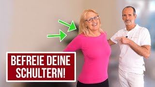 Befreie deine Schulterblätter mit dieser einfachen Übung 💪— Schulterschmerzen [upl. by Neivad629]