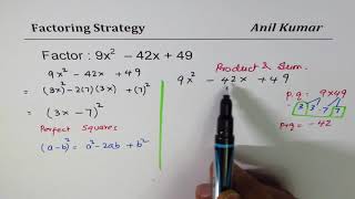 Strategy to Factor Trinomial with Big Numbers [upl. by Sipple]