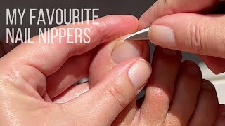 Pedicurist explains how to clip your toenails with nail nippers [upl. by Anaujahs119]