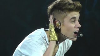 Justin Bieber  Beauty And A Beat  Drum Solo  Izod Center 110912 HD [upl. by Ardnuasac]