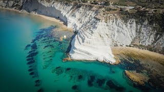 Realmonte  Scala dei Turchi  Lido Rossello in volo [upl. by Helbona]