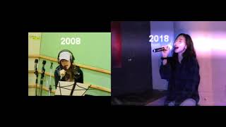 Taeyeon singing Spring Flower 10 yrs later 2008 vs 2018 [upl. by Eiblehs]