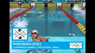 🏅 SCHWIMMEN  100m Rücken  Finale Damen  OLYMPIA 2024 [upl. by Janik]