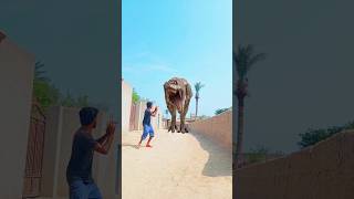 T Rex Chase short  Jurassic World Fan shorts😱 shorts dinosaur jurassicworld [upl. by Atiana725]