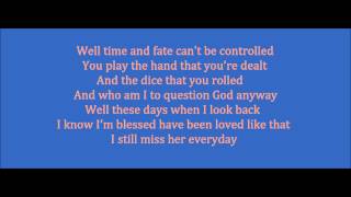 No Regrets  Gary Allan Lyrics On Screen [upl. by Elegna]