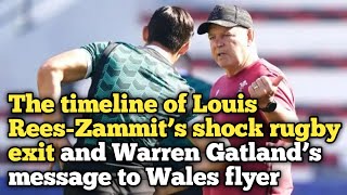 The timeline of Louis ReesZammit’s shock rugby exit and Warren Gatland’s message to Wales flyer [upl. by Nuy]