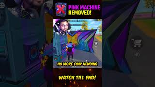 🔥Pink Vending Machine Removed in Garena Freefire🔥New Secret Change l shorts freefire  PRI GAMING [upl. by Adlei]