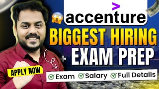 Accenture Biggest Hiring Update  OFF Campus Drive For 2024 2023  Exam Pattern 🤔  Closing Soon😱 [upl. by Nenney]