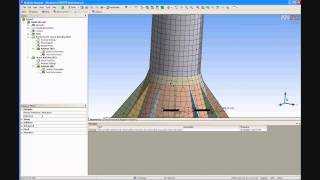 ANSYS 121 Tutorial  Non Linear Buckling [upl. by Dripps]