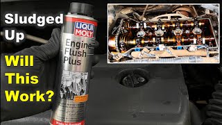 Before and After Engine Flush with Liqui Moly Engine Flush Plus  Engine Sludge Build Up Removal [upl. by Atilol]