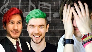 REACTING TO MY OLD MARKIPLIER AND JACKSEPTICEYE SONGS [upl. by Encratis]