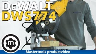 DeWalt DWS774 Afkortzaag Productvideo [upl. by Acinorev]