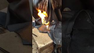 Making handmade leather shoes shoes handmade hardworking amazing ytshorts [upl. by Ahter976]