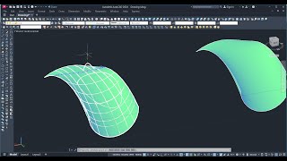 038 Autocad 3D  surface editing Edges e isolines [upl. by Nimesay79]