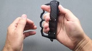 PK95 SUPER Knife Automatic  Brass Knuckles Knife [upl. by Atiram]