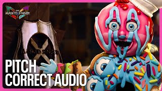 Donuts Pitch Correct Audio  Season 10  The Masked Singer Spoilers [upl. by Konrad]