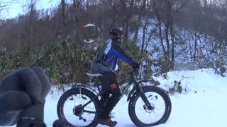 Fat Bikeファットバイク 北海道雪中クライム コナWO [upl. by Steel]