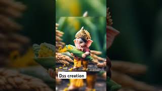 Little ganeshji new viral song sukhkartadukhhartadevachadevtuganpati ganeshchaturthi shorts [upl. by Naesyar]