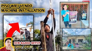 PISO WIFI VENDO MACHINE INSTALLATION SIMBASED SETUP  Ondong TV [upl. by Ocker]