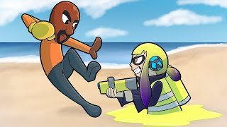 Who Would Canonically Win Mii vs Inkling  Fight Animation [upl. by Orazal]