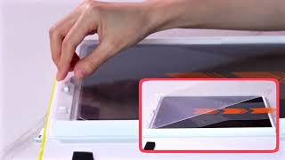 SPARIN W02 Installation Guide for Tablets Screen Protector with Easy Application Tray [upl. by Annehcu464]