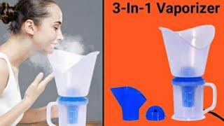 vaporizer steamer inhaler how to use 😊😊 Facial steamer [upl. by Shermie]