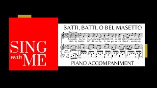 Batti batti  Accompaniment  Don Giovanni  Mozart [upl. by Ahsuas453]